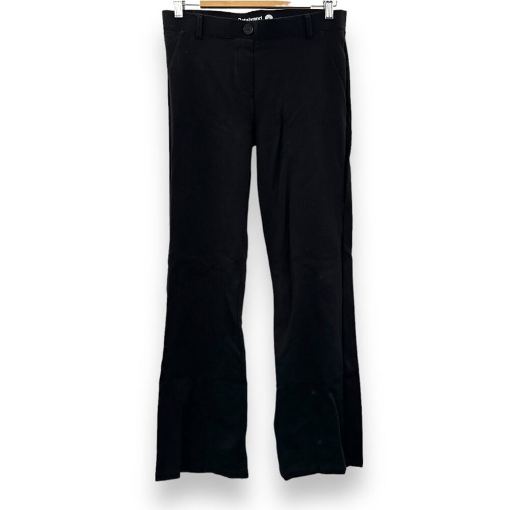 Betabrand Black Wide Leg Pull On Dress Comfy‎ Pants Size M
